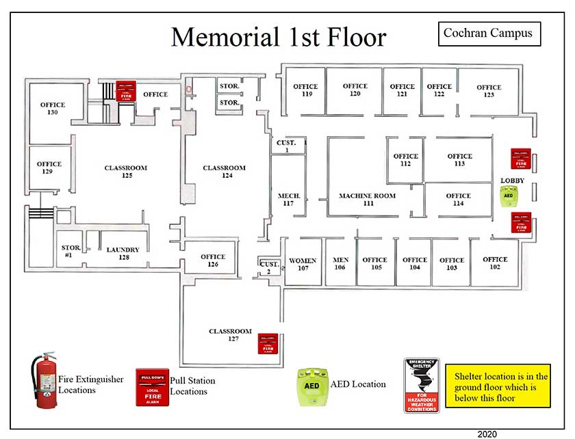 Memorial 1st Safety Diagram